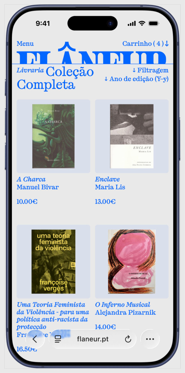 Catalogue on Flâneur