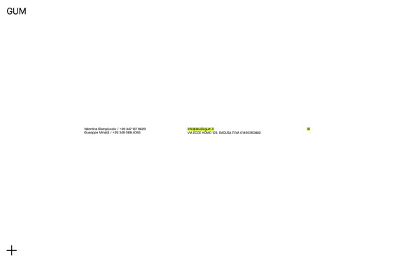 Studio GUM website screenshot