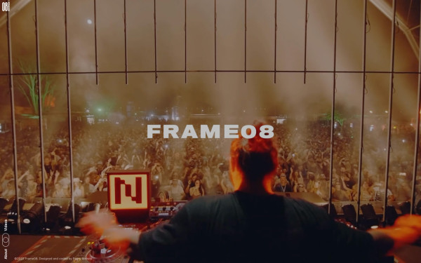 Frame08 website screenshot