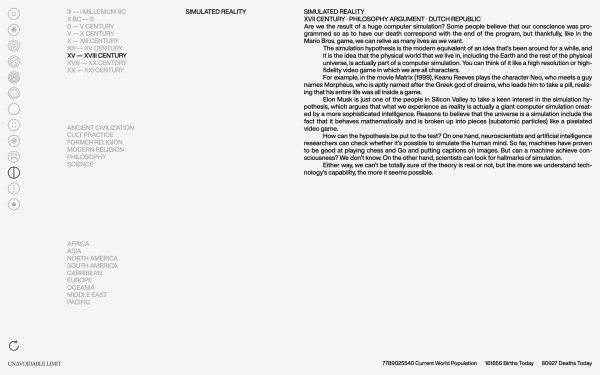 Unavoidable Limit website screenshot