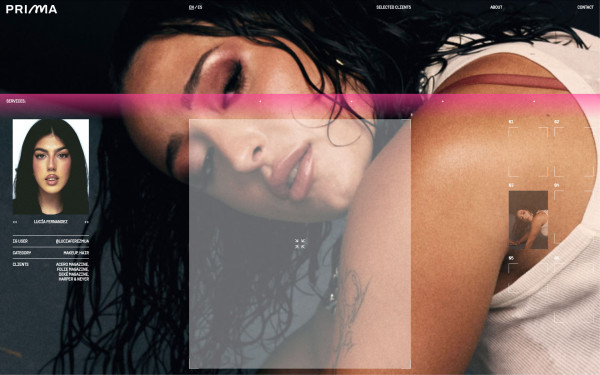 Prima website screenshot