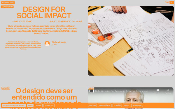 Design For Social Impact website screenshot