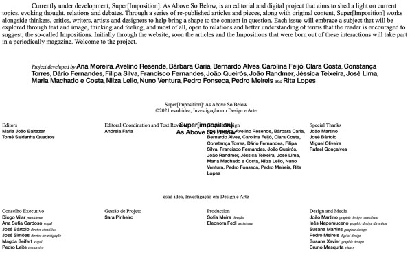 Super[imposition] website screenshot