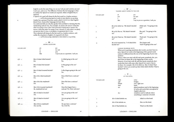 Spread from Who Speaks the Language of the Stars (2021)