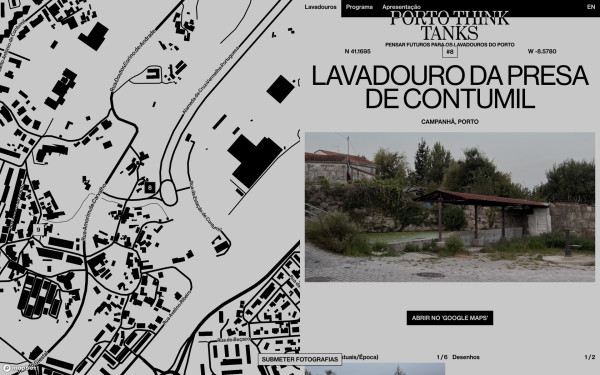 Porto Think Tanks website screenshot
